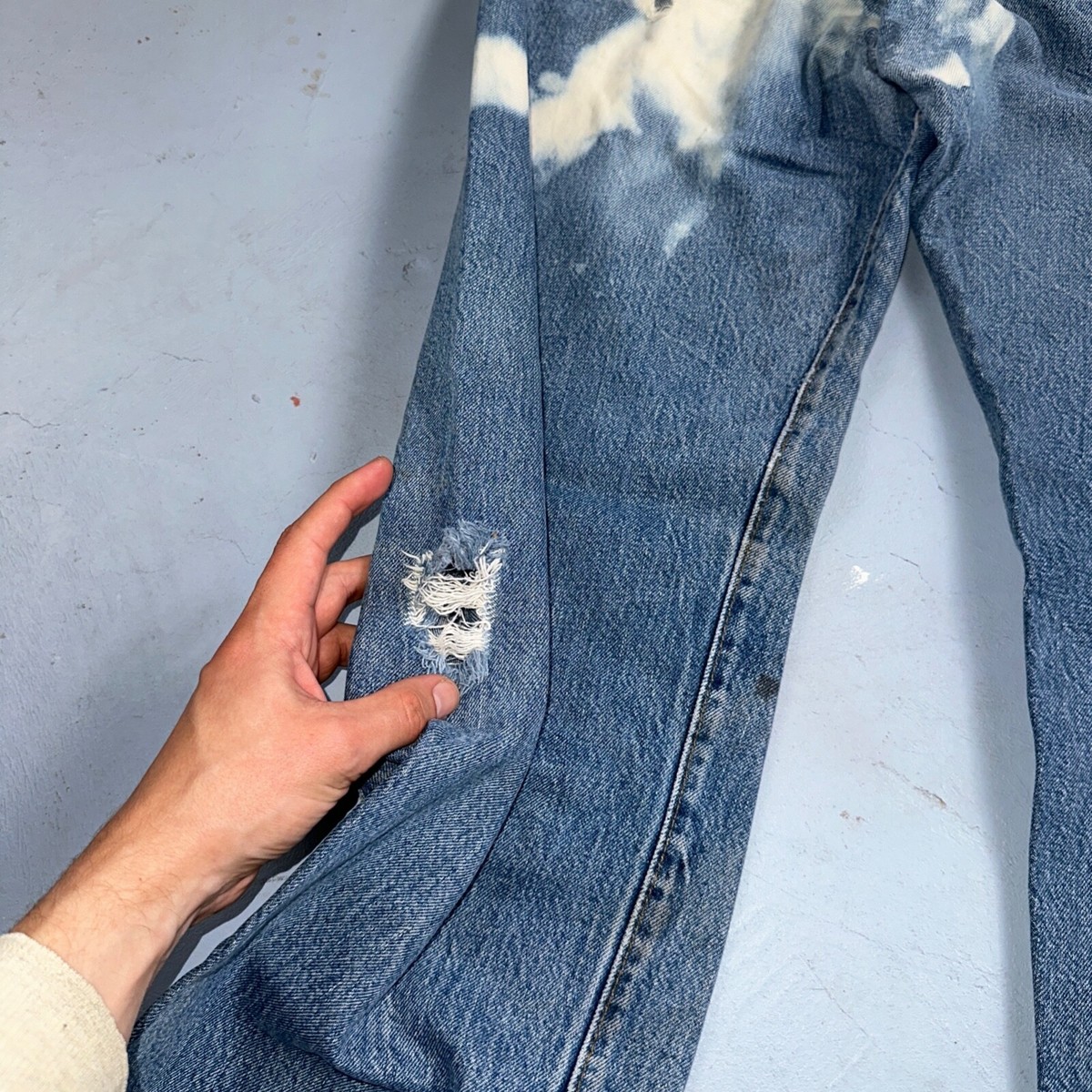 Levis 501 Vintage 80s Redline Selvedge USA XX Jeans Med Wash