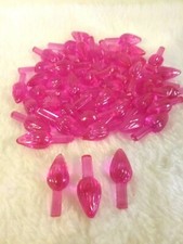 50 Pink Medium Twist Bulbs for Ceramic Christmas Trees