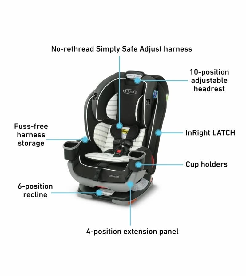 Graco Extend2Fit 3-in-1 Car Seat, Hamilton NEW