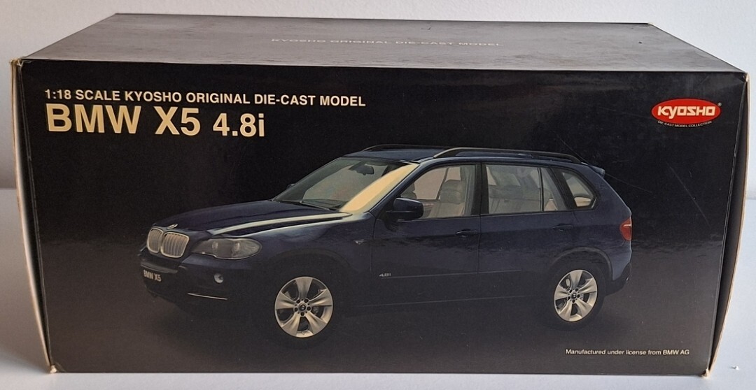 WOW BMW X5 4.8i (E70) 2007 Met Black 1:18 Kyosho 08752BL