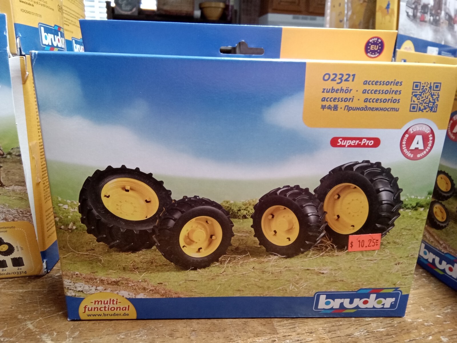Bruder Bworld 02321 A Accessories Tractor Tires In Box Made In Germany