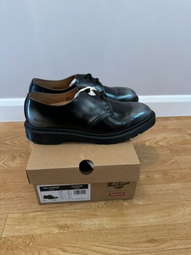 Supreme x Dr Martens 1461 3-Eye Shoe Size - Black - UK 10 US 11 EU 45 - Picture 3 of 6