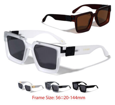 MEN SUNGLASSES HIP HOP SQUARE DESIGNER SHADES RETRO THICK FRAME CLASSIC  FASHION