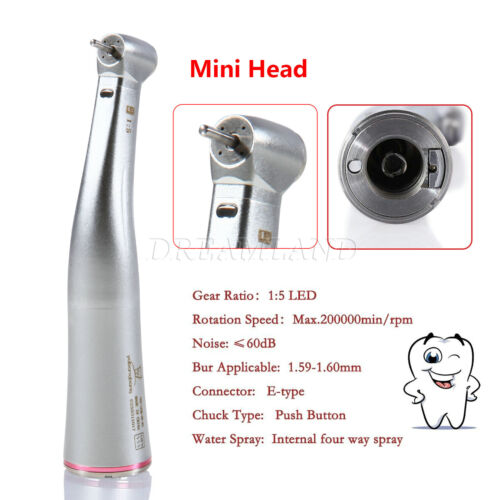 Dental Winkelstück 1:5 Red Angle Wasser mit Licht ROT Handstück Fit KAVO - Bild 11 von 24