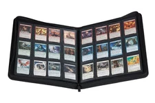 Pro Safe 12-Pocket Zippered PRO-Binder Album Black 480 Std. Cards - Free Ship