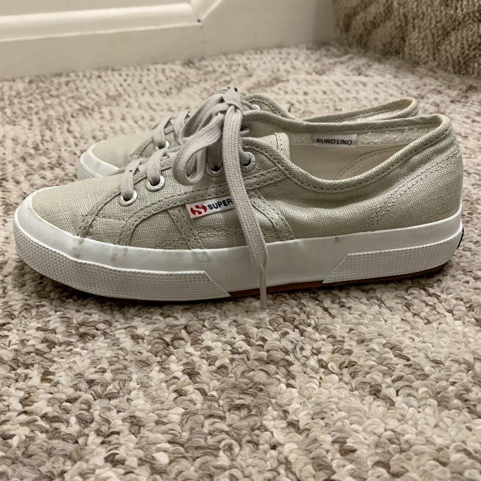 Superga 2750 Women's Shoes Grey Mesh Sneakers Low Top Lace