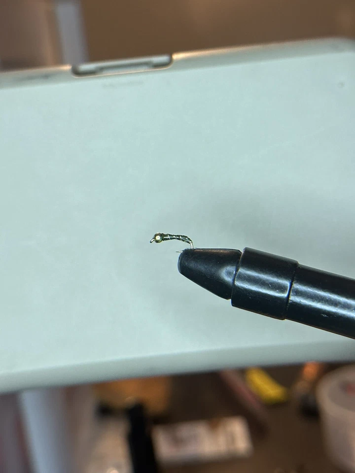 12x Midge Flies, Zebra Midge, Nymph Hook, Tungsten Bead - Image 3 of 3