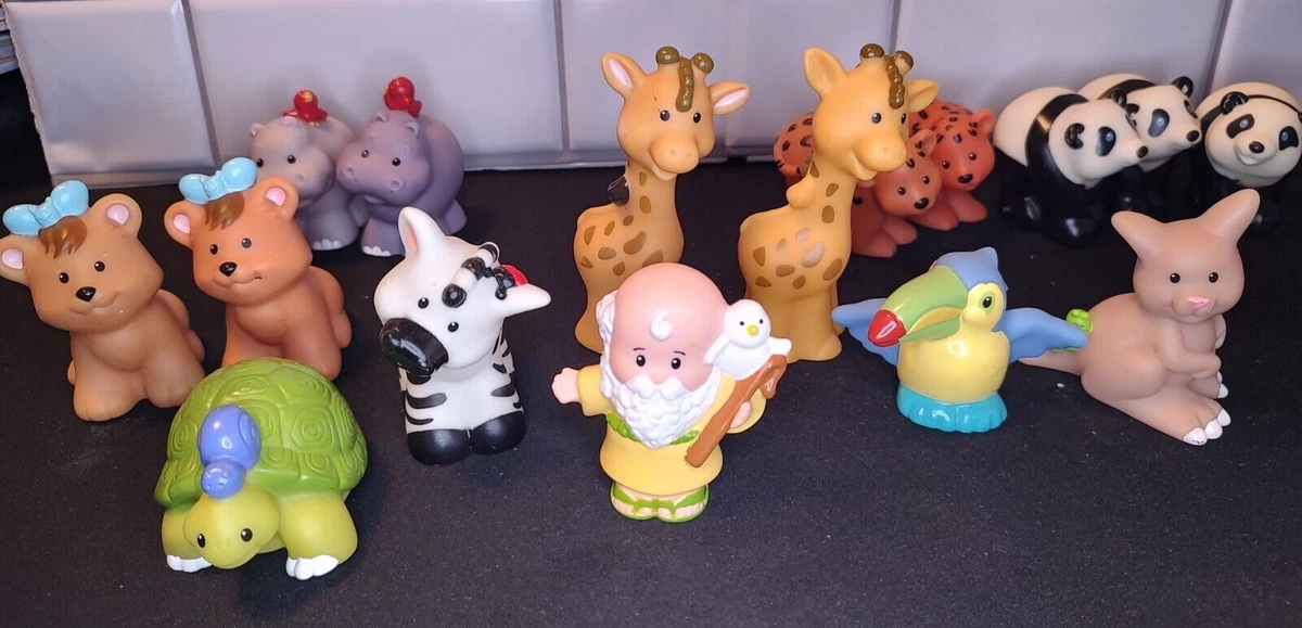 Fisher Price Little People Noahs Ark Lot of 16 Total of Animals and Noah
