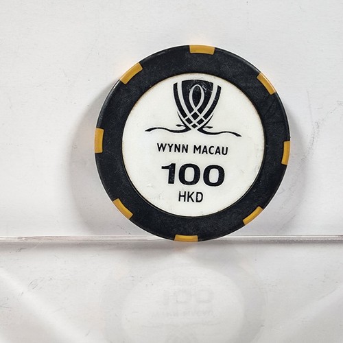 Wynn $100 Casino Poker Chip Macao - Foto 2 di 2