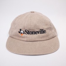 STONEVILLE Beige Dad Hat Adjustable Cap - Made in USA