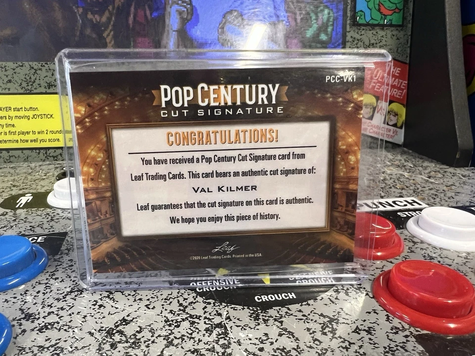 2020 Leaf Pop Century Cut Signatures Val Kilmer Autograph Auto NM-MT - Image 2 of 4