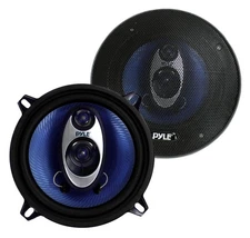 Pyle 5.25" Car Sound Speaker Blue (Pair) 3-Way 200 Watt Peak w/Non-fatiguing....
