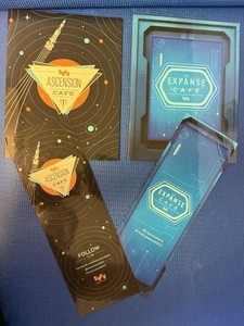 SDCC SYFY Cafe Expanse Ascension Menus Comic-Con Promo Items