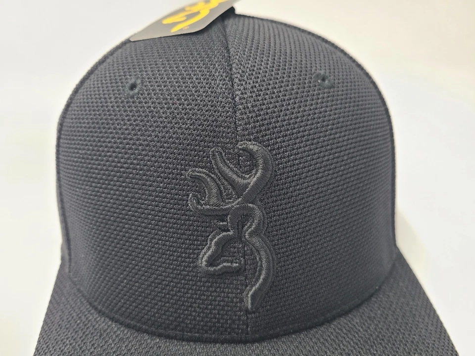 Gorra Browning Coronado Piqué Flex Ajustada L-XL Caza Peces Ciervos Hombres Mujeres Negra Foto 4 de 4