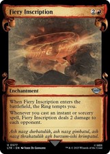 Fiery Inscription foil (Showcase Scrolls) 577 U The Lord of the Rings