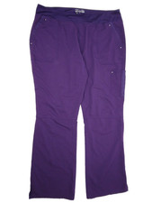 Purple Label Healing Hands Womens Purple Scrub Pants XlargeInseam 30"