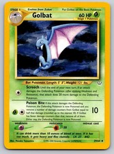 Golbat Unlimited Uncommon Neo Revelation 29/64 LP Pokemon Card TCG
