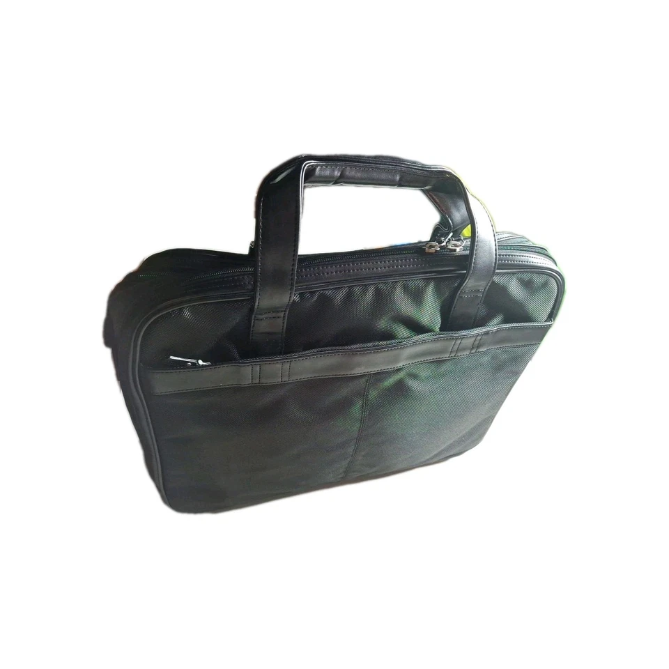 Estuche de transporte ejecutivo HP para portátil de 15,6" cuero negro sin precio base # AX679AA Foto 4 de 4