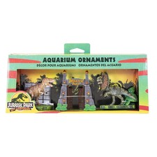 Jurassic Park Officially Licensed 3-Piece Aquarium Ornament Bundle   Includes...