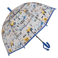 Clear Stick Umbrella Kid Transparent Auto Open Umbrella with an Easy Grip Saf...