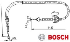 BOSCH 1987482231 Seilzug für Feststellbremse Handbremsseil Bremsseil für Mini 