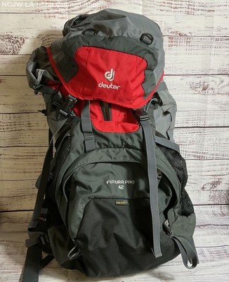 DEUTER Futura Pro 42 Outdoors Hiking Backpack in Gray & Red- GREAT CONDITION!!!