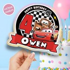 Cars cake topper - personalised - Lightning Mcqueen - fast dispatch1