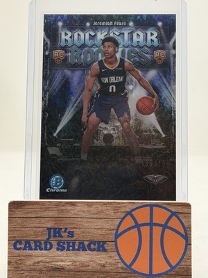 2025-26 Bowman Chrome Jeremiah Fears Rockstar Rookies Mini-Diamond /150 #RR-7