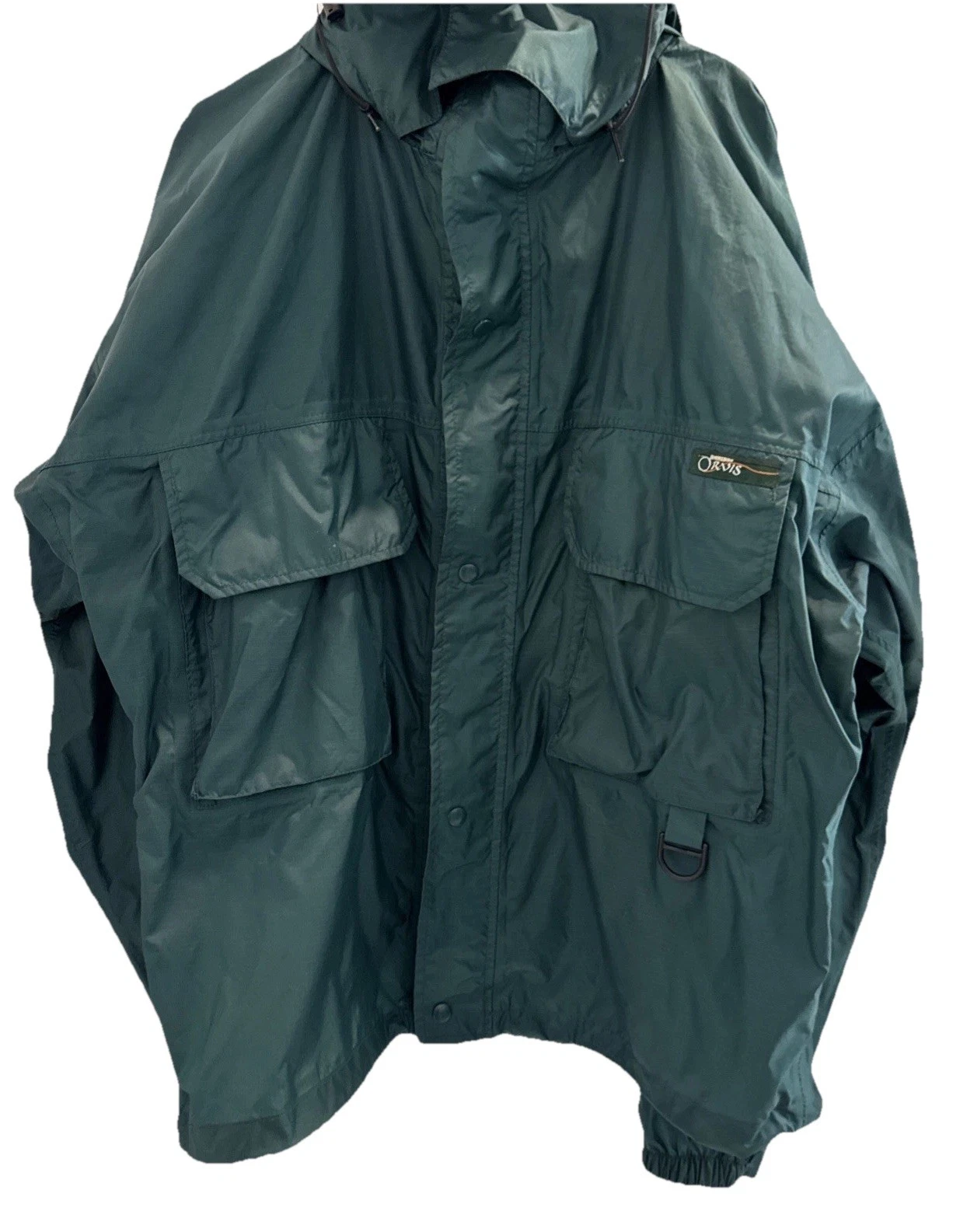 Vtg Orvis Fly Fishing Nylon Jacket Polyurethane Coating XL Sealed Seams Green
Opens in a new window