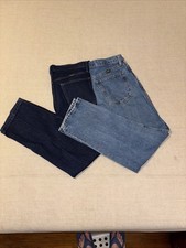 2 Pair- Rustler Men Blue Denim Regular Fit SL Dk Lgt Wash Jeans 30 x 32