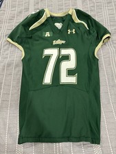 Under Armour USF South Florida Bulls #72 Issued Football Jersey Green AAC