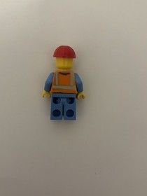 Used LEGO City Minifigure - Construction Worker  air050 - Airport Set 60101