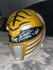 Signed Jason David Frank Power Ranges White Ranger Lightning Collection Helmet Signed Jason David Frank Power Ranges White Ranger Lightning Collection Helmet
