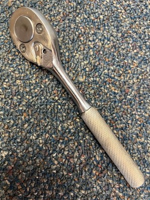 Vtg Proto Professional 5249 3/8'' drive ''pear head'' ratchet, 7'', USA, VG cond.