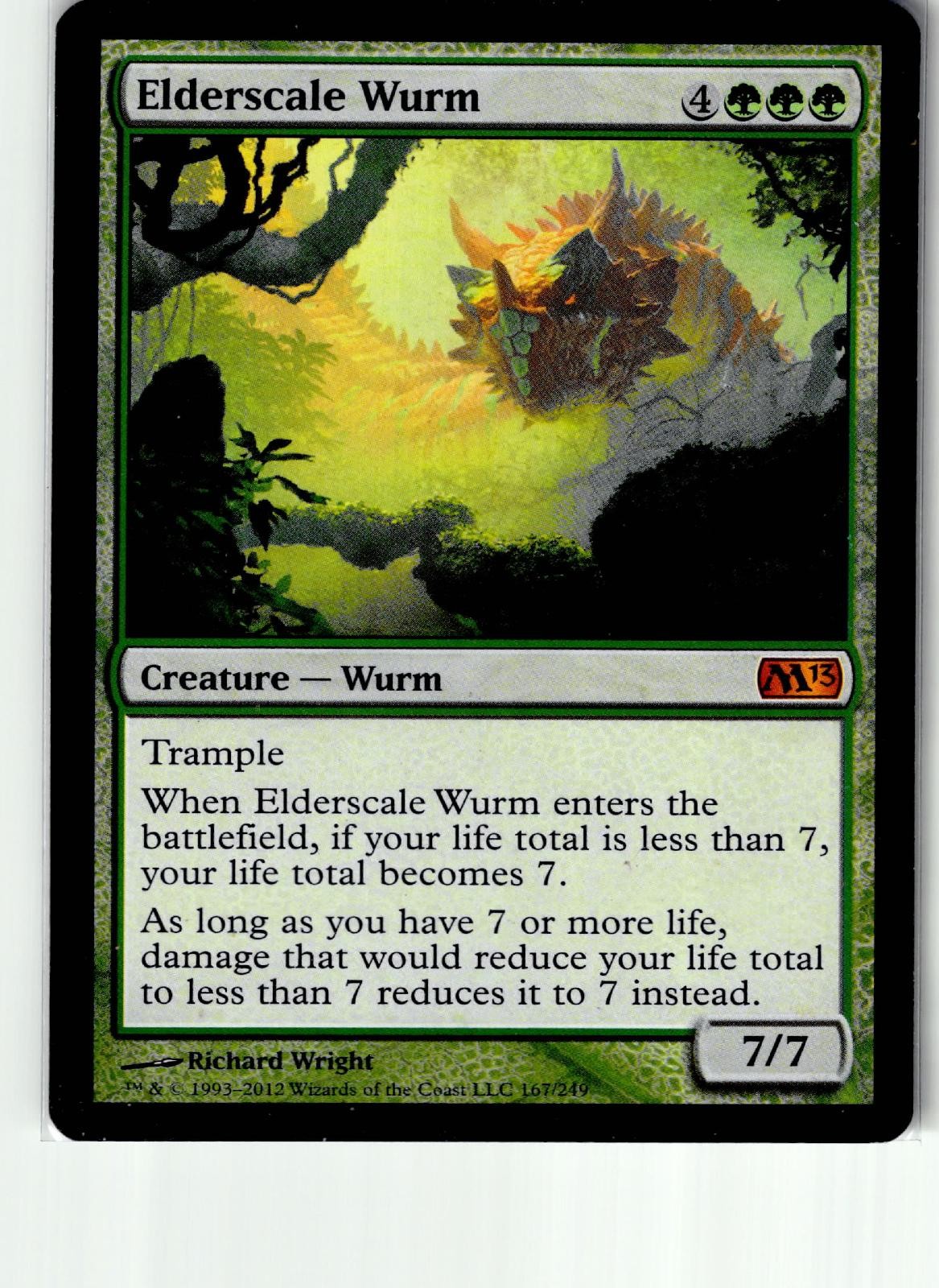 Elderscale Wurm 167 Mythic Magic 2013 (M13) Magic: The Gathering Lightly Played