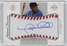 2015 National Treasures Game Ball Signatures 14/20 Gary Sheffield #42 Auto 19zq