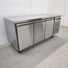 Bench Freezer Fridge 3 Door Triple Prep Counter Gastro Polar UA087