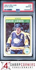 1982 O-PEE-CHEE #157 DAVE LEWIS KINGS PSA 10