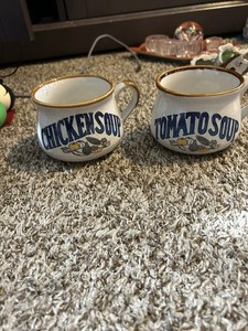 Vintage Soup Mugs A Lot Of Two