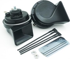 Horns Car Horn 12V Super Loud Electric Waterproof Horn High Low D Color: Black