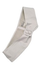 Vtg Classic Perth Genuine White Leather Wide Soft Womens Belt Size M 107cm Long