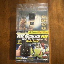 Bell  Howell Tac Camera, Tiny HD Body Camera  16GB SD Card NEW