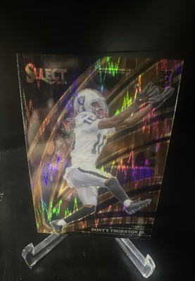 2025 Panini Select Club Level Dont'e Thornton Jr   Copper Shock Prizm /899 RC
