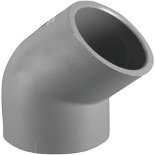 Charlotte Pipe 1-1/4 In. Slip x Slip Schedule 80 45 Deg. PVC Elbow 1/8 Bend 