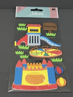 Jolee's Boutique Dimensional Stickers Scrapbooking Play Ground Castle Slide