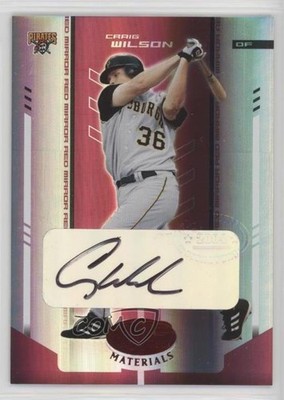 2004 Leaf Certified Materials Red Mirror Auto 13/250 Craig Wilson #74 Auto 0o9