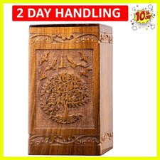 Handcrafted Wooden Urn for Ashes - 20 Cubic Inches, Stylish Design