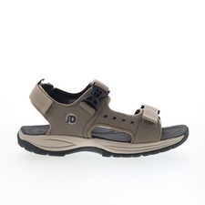 Dunham Nolan Water Friendly Mens Brown Extra Wide 4E Sport Sandals Shoes
