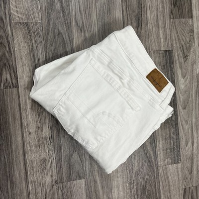 AMERICAN EAGLE High Rise Jegging White Denim Jeans Women's Size 16