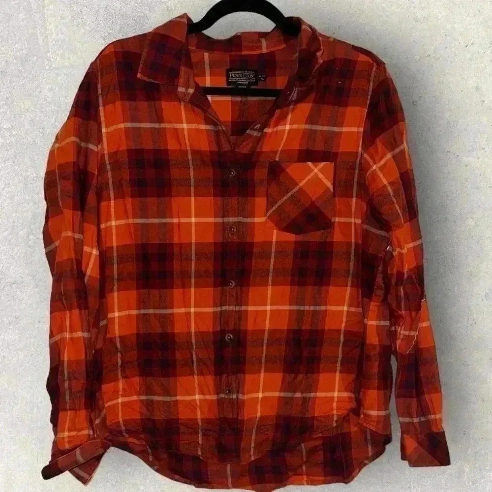 Pendleton plaid button up size XLP - image 1